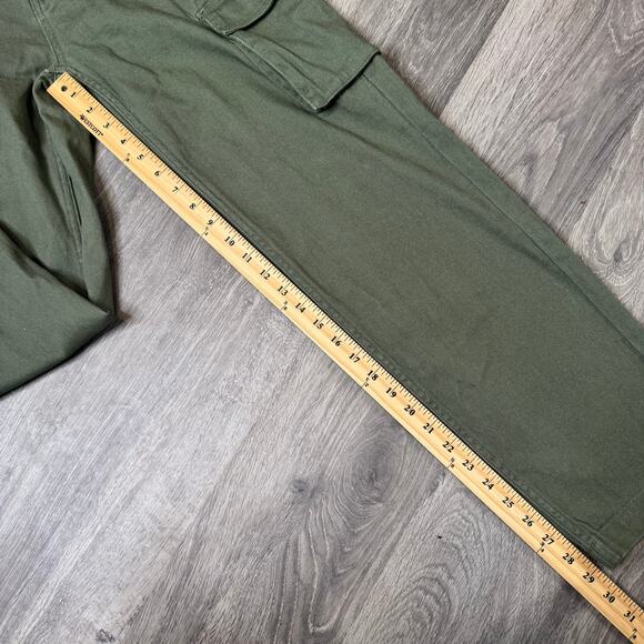 Pacsun stretch dad jeans cargo pants green women’s size 26 - Picture 7 of 7